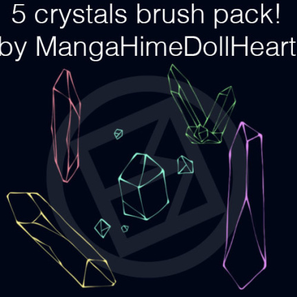 5 Kind Crystals Brushes