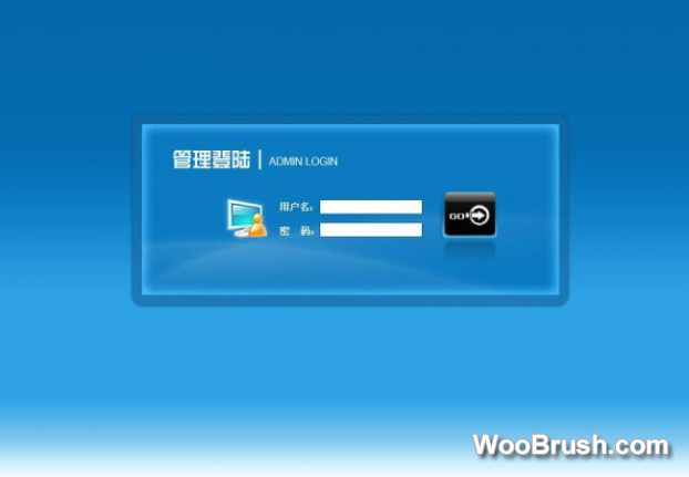 Administrator Login Interface Blue Styles Material Psd