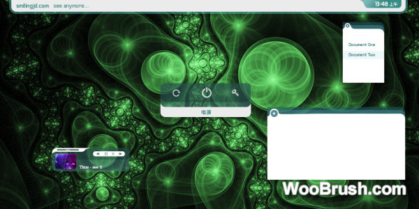 Dream Green Style Desktop Background Psd