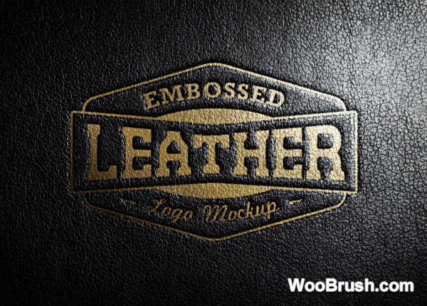 Leather Gold Logo Graphic Psd