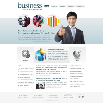 Modern Business Website Template Psd
