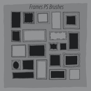 20 Hand Drawn Frames Brushes