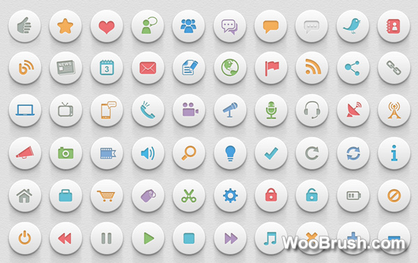 3d Commonly Icons Psd