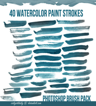 40 Kind Watercolor Brushes