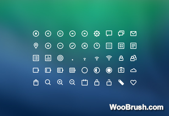 45 Kind Line Icons Material Psd