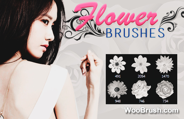 4 Flowers Brushes