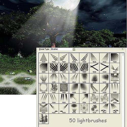 50 Kind Light For Brushes