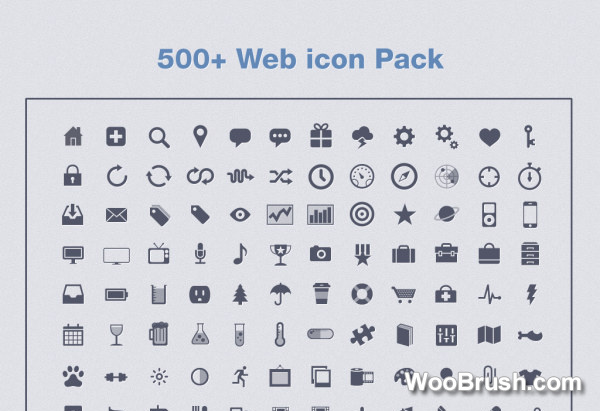 500 Kind Web Icons Psd Pack