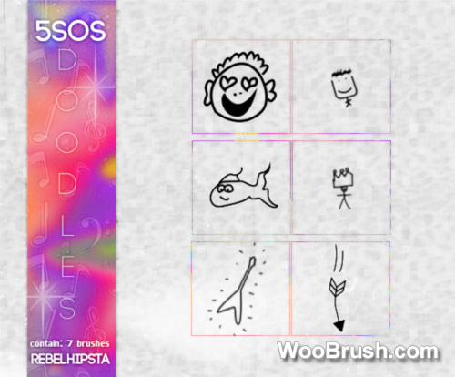 5sos Doodles Brushes