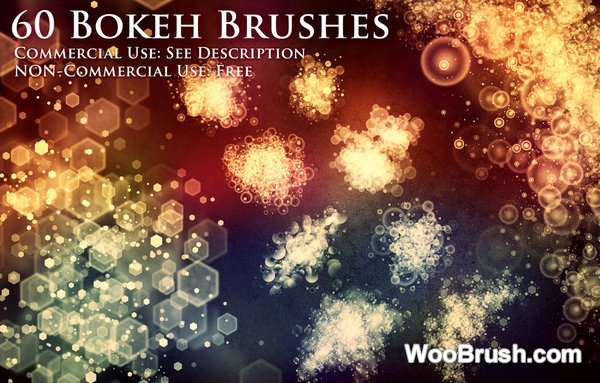 60 Kind Bokeh Effect Brushes & Styles