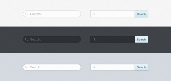 6 Kind Search Boxes Material Psd