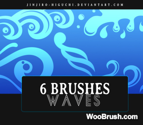 6 Kind Waves Brushes