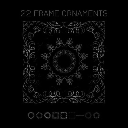 9 Kind Frame Ornaments Brushes Set