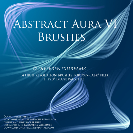 Abstract Aura Vi Brushes & Psd