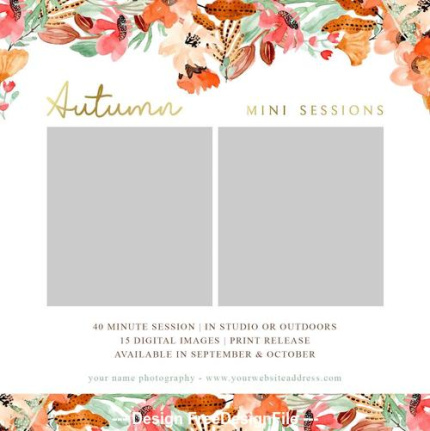 2024 Autumn Styles Sessions Template Psd