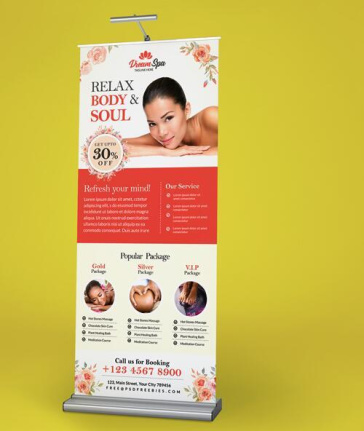 Beauty And Spa Banner Template Material Psd