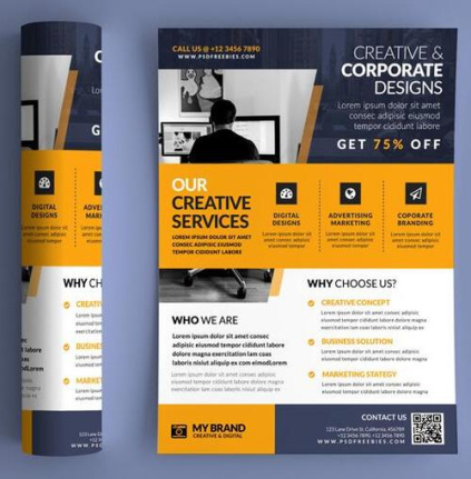 Business Promotional Brochure And Flyer Template Psd