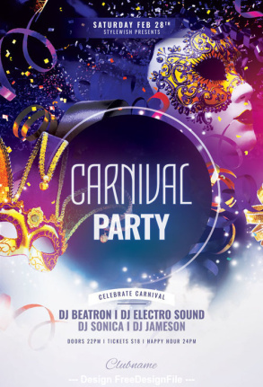 2024 Carnival Party Flyer Template Psd