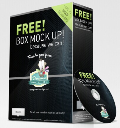 Cd Package Box Mock Up Material Psd