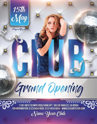 Club Party Flyer Template Psd