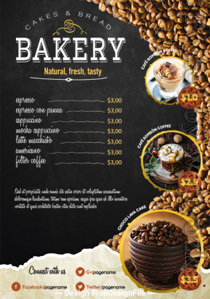 Coffee Shop Poster And Flyer Template Psd