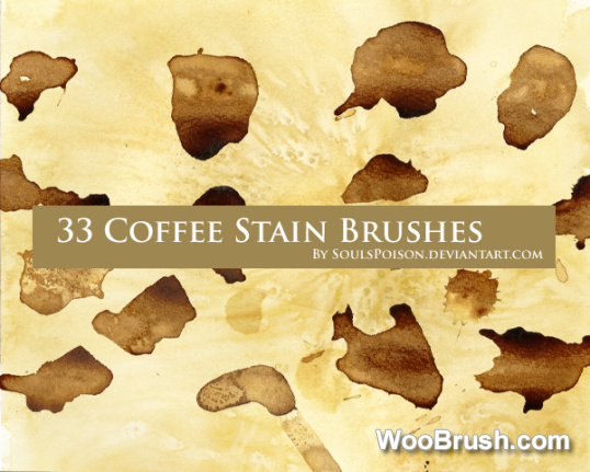 Coffee Stain Grunge Brushes
