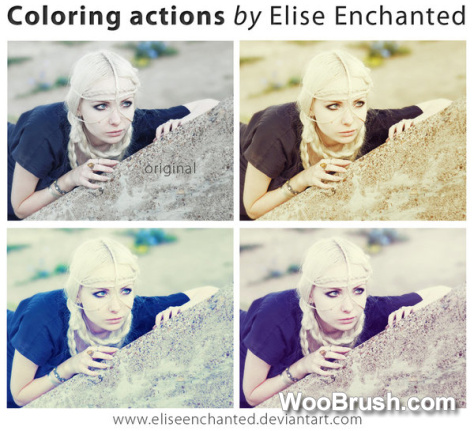 Coloring Actions