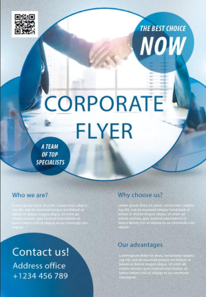 Corporate Flyer Template Design Psd