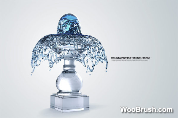 Creative Water Elements Table Lamp Psd