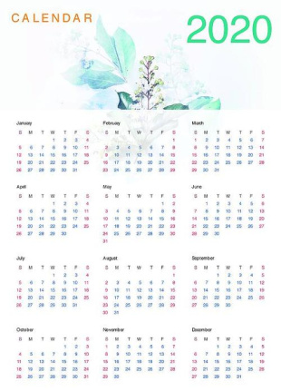 Creative Calendar Template Psd