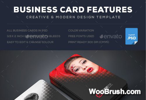 Dark Styles Business Cards Template Psd