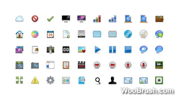 Different Web Icon Elements Psd