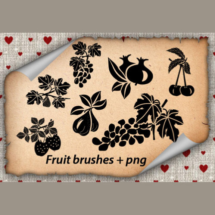 Different Fruits Brushes