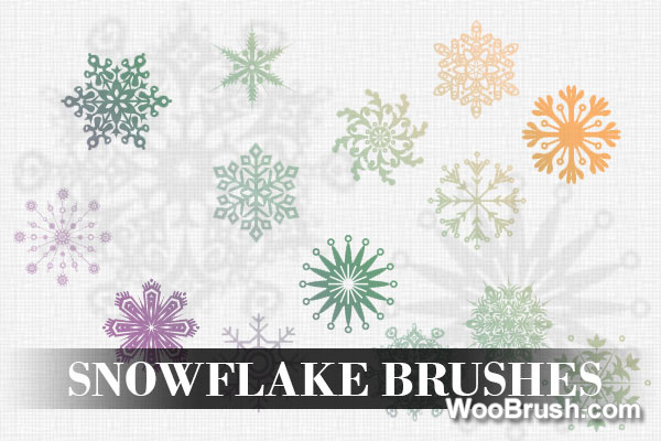 Different Snowflake Brushes