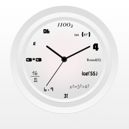 Digital Clock Material Psd