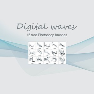 Digital Waves Brushes