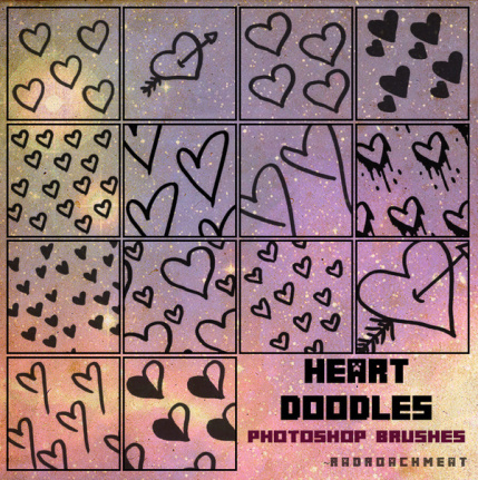 Doodle Heart Brushes