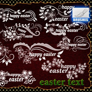 2024 Easter Text Brushes