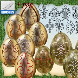 2024 Easter Decorations For Eggs Brushes