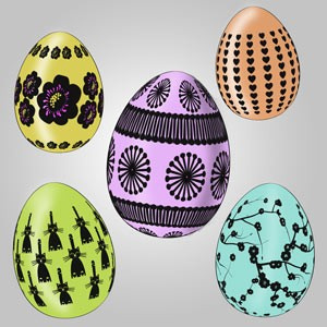 2024 Easter Eggs Brushes