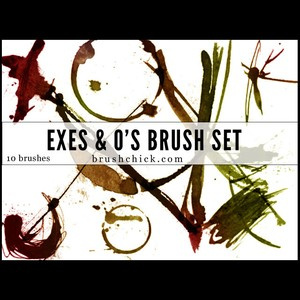 Exes And O's Brushes Pack