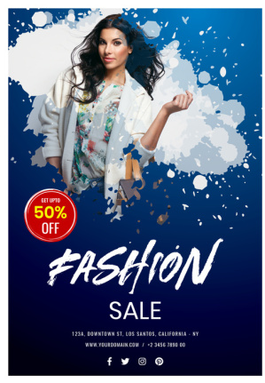 Fashion Sale Flyer Template Psd