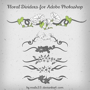 Floral Dividers Brushes