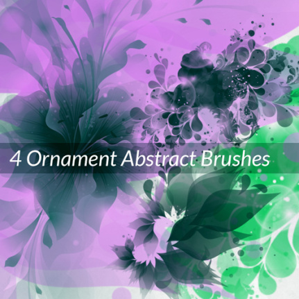 Floral Abstract Ornament Brushes