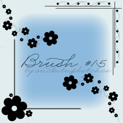 Floral Angle Decor Brushes