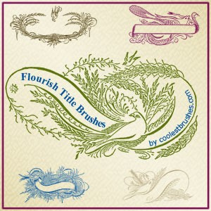 Flourish Banners And Titles Brushes
