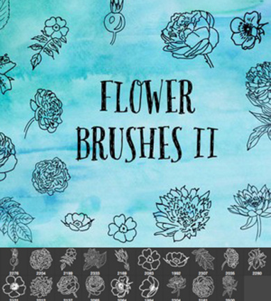 Flower Hand Drawing Brushes