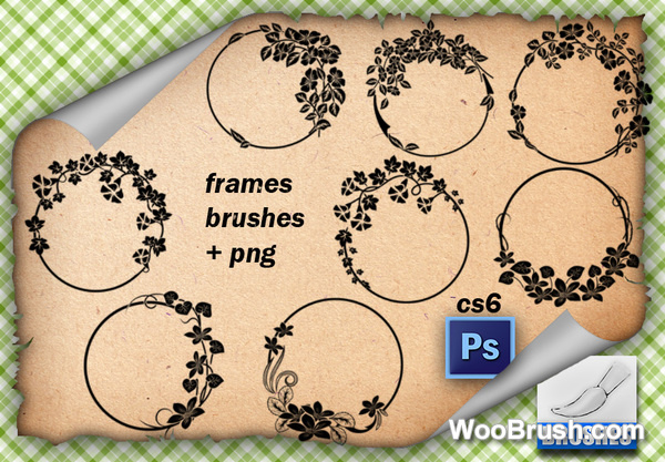Frames Floral Brushes