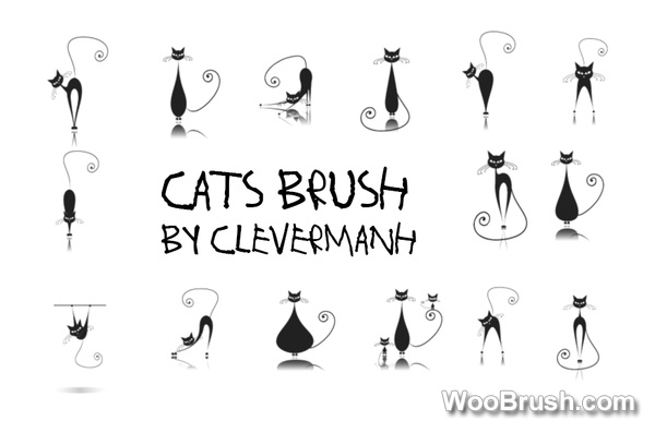 Funny Cats Brushes