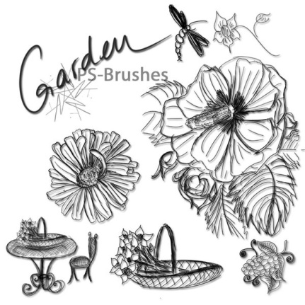Garden Doodle Brushes